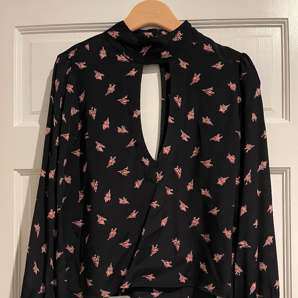 Flynn Skye Long Sleeve Open Back Shirt - Size Small